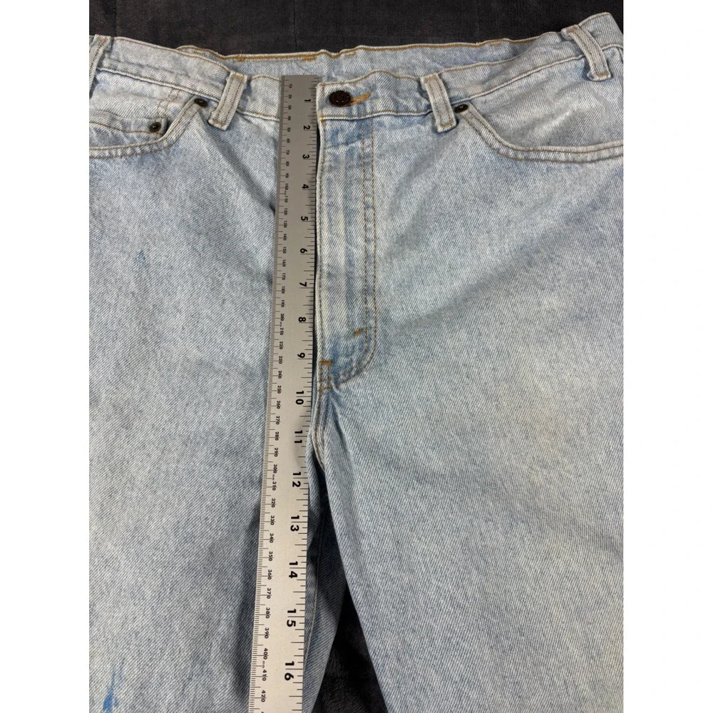 Vintage Levis 540 Relaxed Fit Jeans Mens 36x32 Light Wash Blue Made in USA Denim